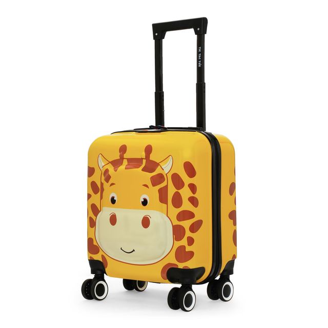 Nasher Miles Zoo Cabin Hardside Polycarbonate 17 Inch Trolley Bag- Light Yellow