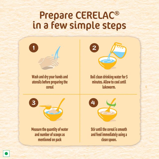 Nestle CERELAC Wheat Baby Food Cereal (No Refined Sugar, 6 -24 Months)
