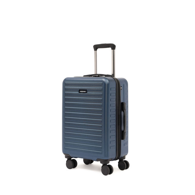 Assembly Stark Cabin Hard Luggage Polycarbonate Trolley with Packing Oraganiser - Blue