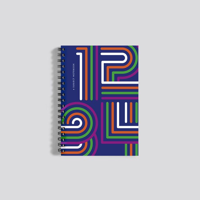 Tiger Notes 4-Subject Wiro Notebook | B5 Size | 250 Ruled Pages | Natural Shade Paper