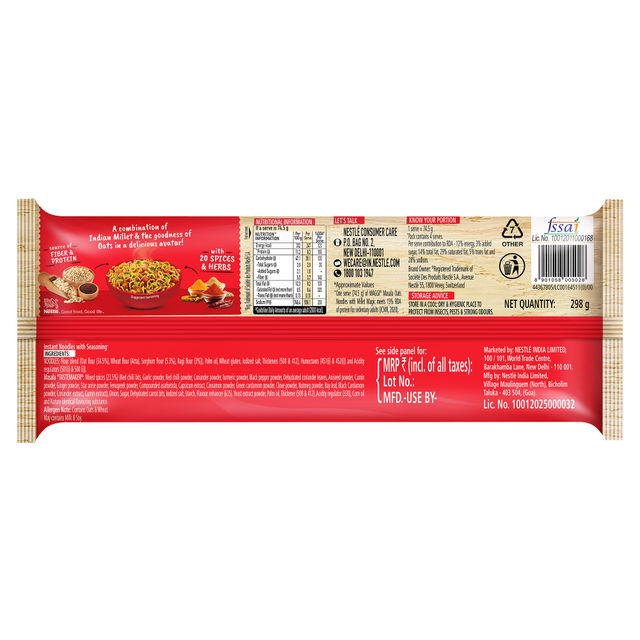 Maggi Nutri-Licious Oats with Millets Noodles 298 g Combo