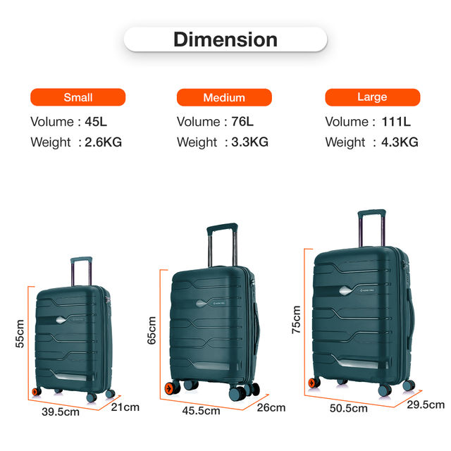 Nasher Miles Paris Cabin Hard-Sided Polypropylene Trolley Bag- 20 Inch - 55  cm- Dark Green