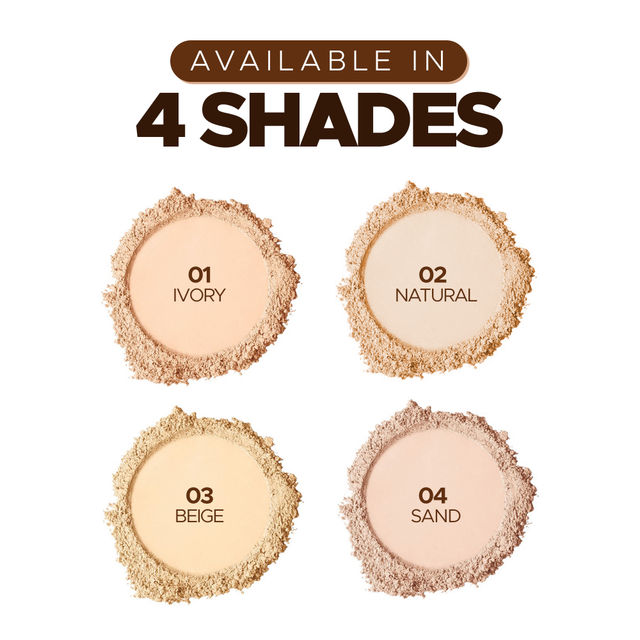 Hilary Rhoda HD High-Definition Pressed Powder | 2 in 1 Compact Powder | My Ivory - Shade 01