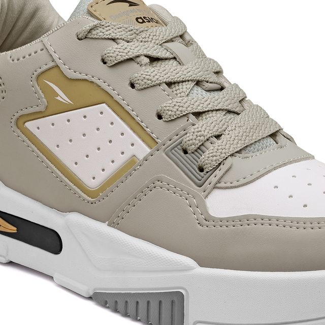 Asian Men s Mexico-02 Grey White Sneakers | UK-7