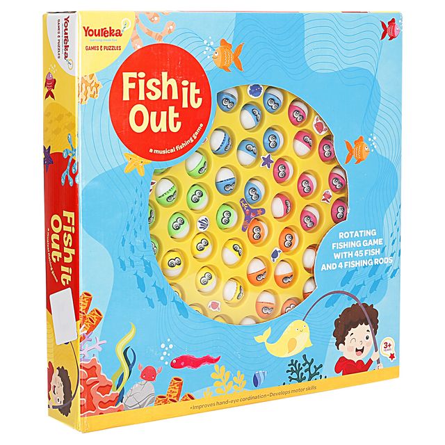 Hamley's Youreka Fishing Challenging and Mind Game for Kids 3Y+, Yellow