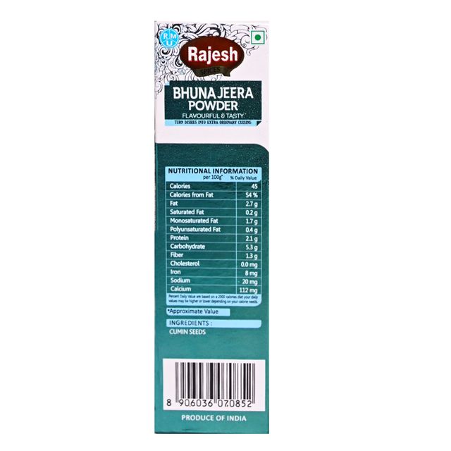 Rajesh Bhuna Jeera Powder Box
