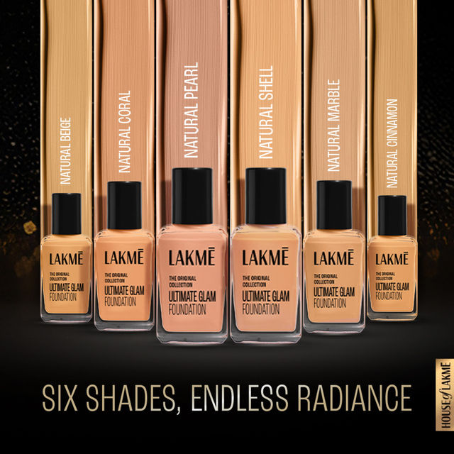 Lakme FOREVER MATTE FOUNDATION for Superior Coverage, Vit E, lightweight & water-resist Shell