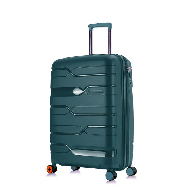 Nasher Miles Paris Cabin Hard-Sided Polypropylene Trolley Bag- 20 Inch - 55  cm- Dark Green