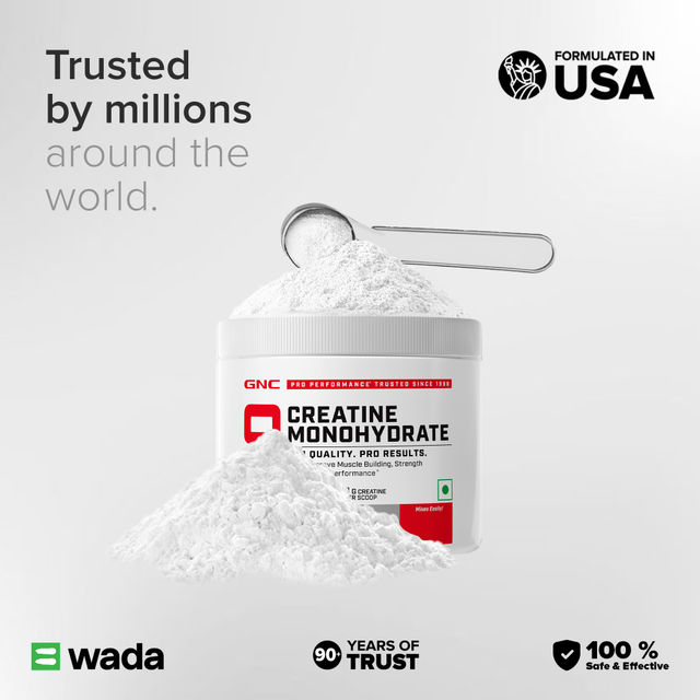 GNC Pure Micronized Creatine Monohydrate With Free Shaker