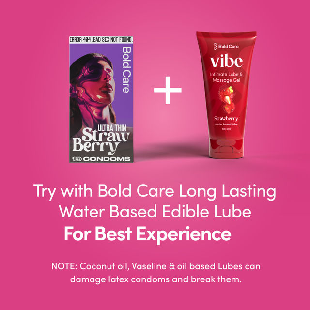 Bold Care 404 By Bold Care Strawberry Flavoured Condoms