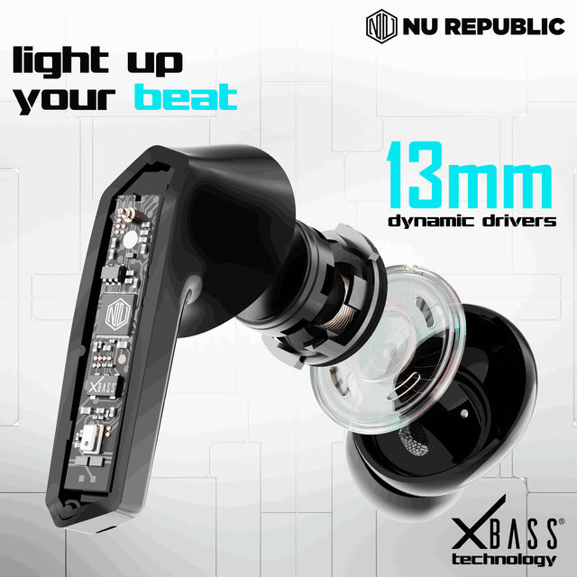 Nu Republic Cyberstud X8 TWS Earbuds (Silver)