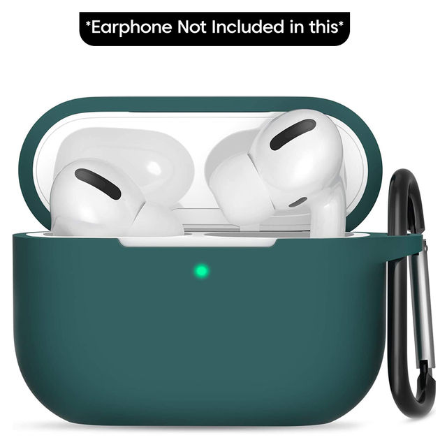Sounce Earphone Case Cover for AirPods Pro 2 2022 Silicone Shock-Absorbing Protective Case | Green