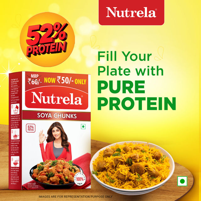 Nutrela 100% Vegetarian Soya Chunks