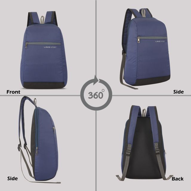 Lavie Sport Unisex Solid Polyester 11 L Top Handle Backpack | Navy