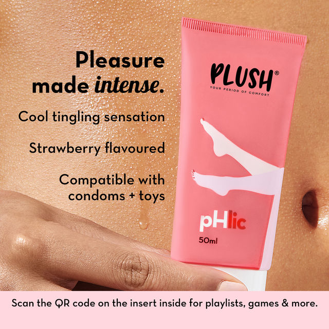 Plush Male Condom-Love Glove-Multi Textured|Designed For Women Pleasure(10pc) & Plush Phlic Lubricant - Strawberry Chill(50gms) Combo
