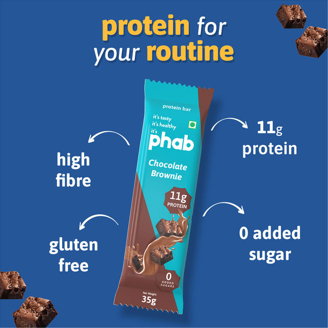 Phab Protein Bar Chocolate Brownie protein 35 g Combo