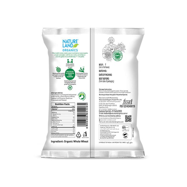 Natureland Fresh Chakki Organic Atta