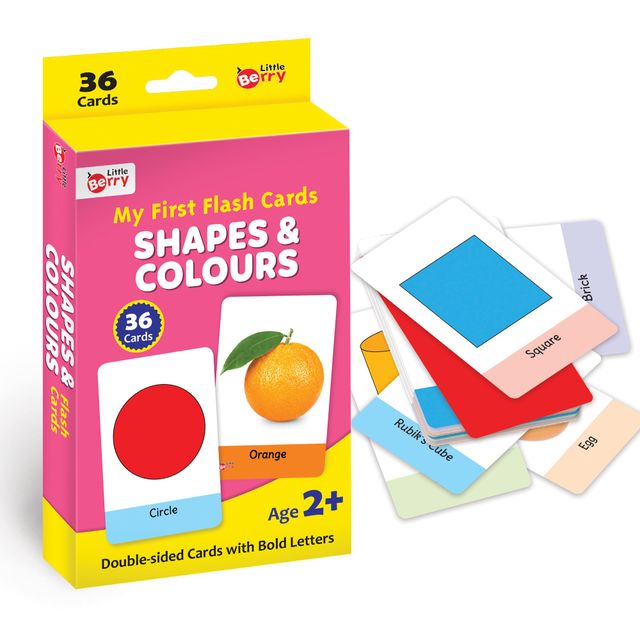 My First Shapes And Colours Flash Cards For Kids (36 Cards) - Fun Learning Game - Lb20