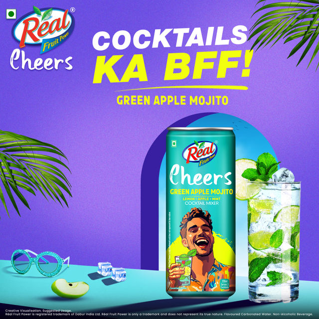 Real Cheers Green Apple Mojito - Cocktail Mixer