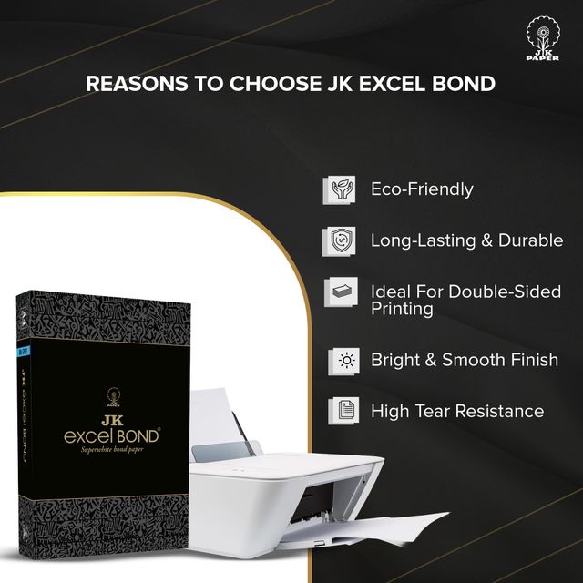 JK Paper Excel Bond - 85 GSM | A4 | 500 Sheets