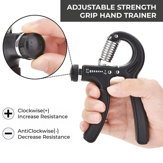 Slovic Adjustable Hand Grip Strengthener Resistance Hand Gripper for Gym
