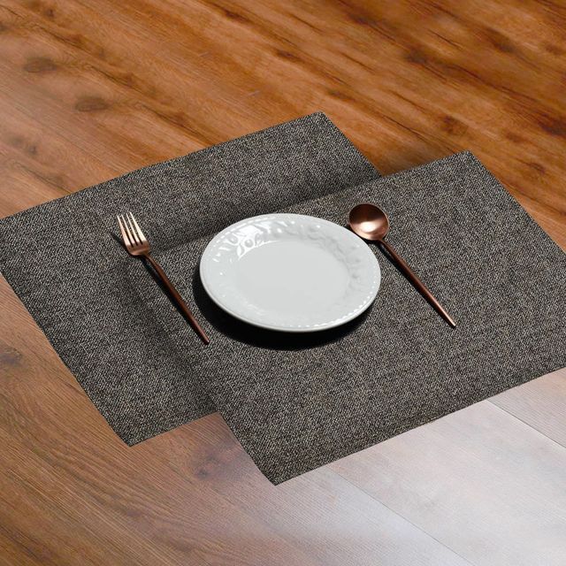 Lushomes Jute Table Mat - Coffee Brown | Jute Placemat | 12 x 18 inch