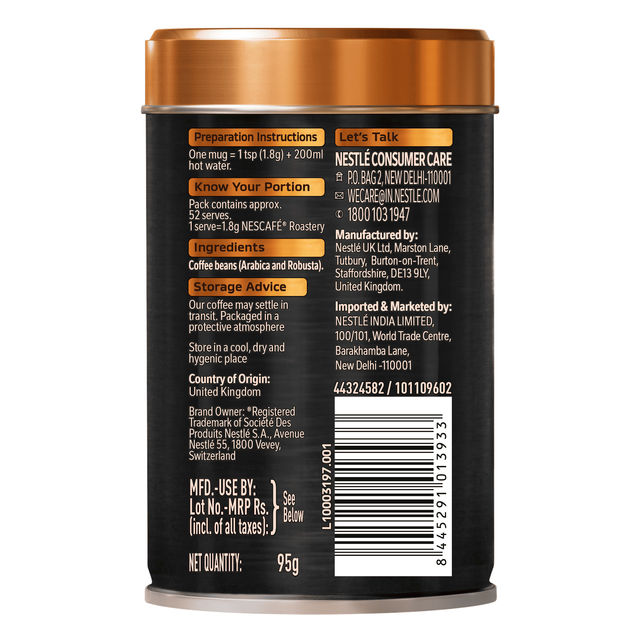 NESCAFE Roastery - Dark Roast Instant Coffee - Rich and Intense
