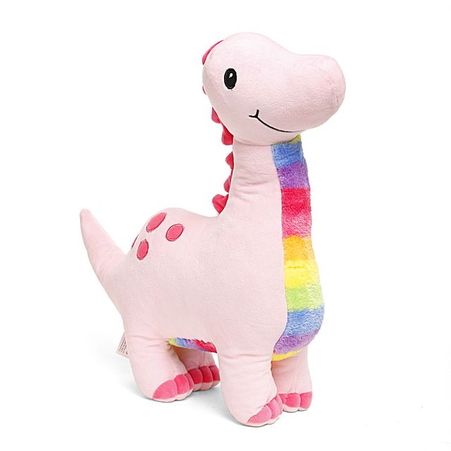 Hamley's Fuzzbuzz Dino, Soft Roys for Kids, Pink, 40cm