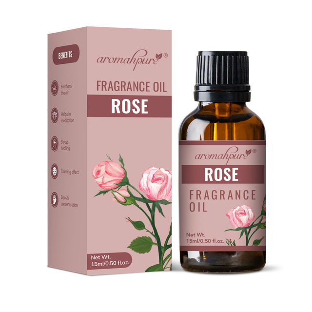 Aromahpure Fragrance Oil | Rose Aroma Oil for Home Fragrance | Helps in Meditation