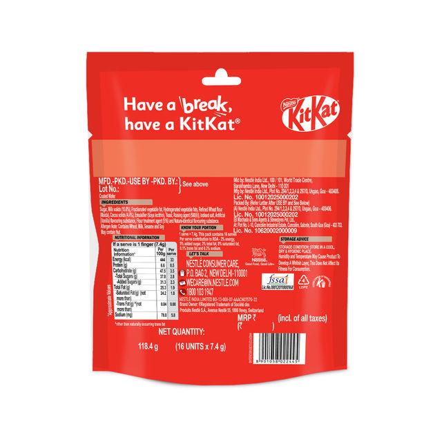 KitKat Minis Choco Coated Wafer Bar | Share Bag | Miniature Pouch