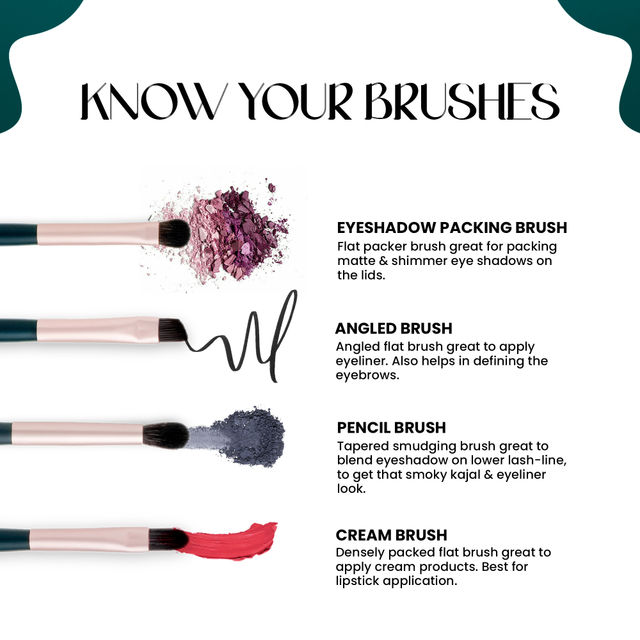 MARS Cosmetics Tools Of Titan Brush Set Of 8 With Holder (Pack Of 8)
