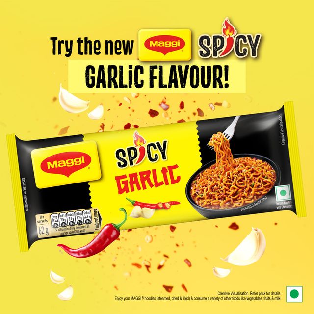 Maggi 2-Minute Spicy Garlic Instant Noodles 248 g Combo