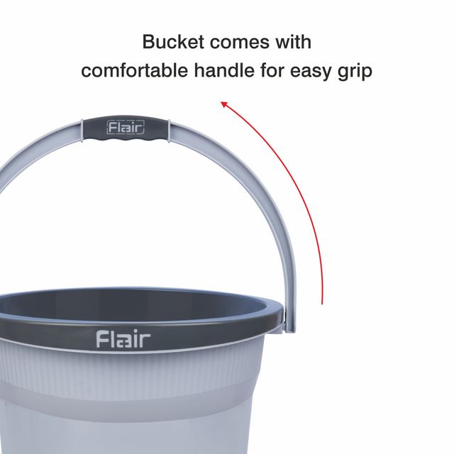 Flair Estella Home Bucket 24 Litre - Gray