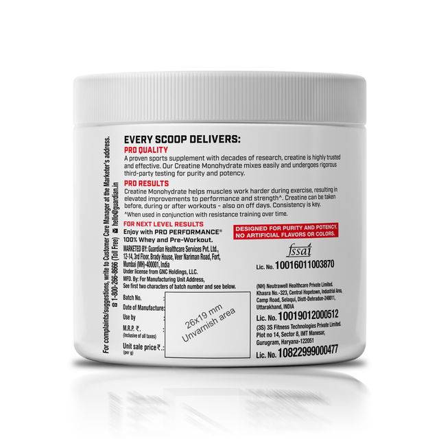 GNC Creatine Monohydrate Black Plastic Shaker