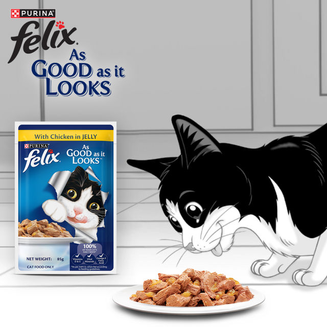 Purina Felix with Chicken in Jelly | Wet Food for Adults | Complete and Balanced Adult Food