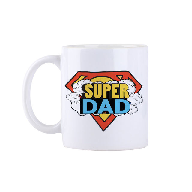 Calvadoss Unisex Canvas Belt | Upto 40 Inch | Canu-2022 | Beige (1pc) & Oye Happy Super Dad Mug (1pc) Combo