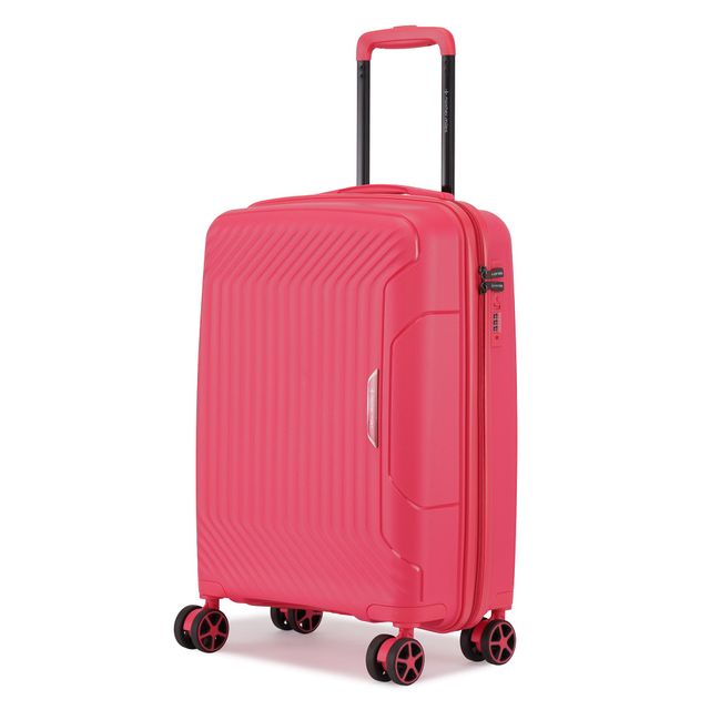 Nasher Miles Coorg Cabin Hard Sided Polypropylene 20 Inch|55 cm Trolley Bag - Paradish Pink