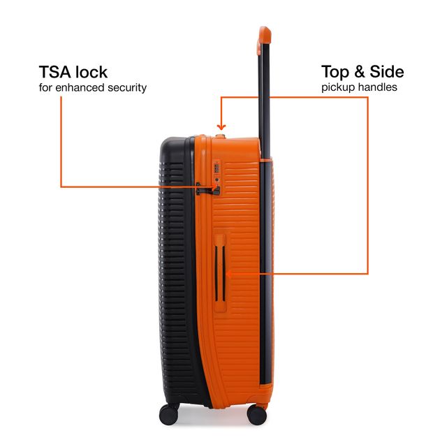 Buy Nasher Miles Dubai Check In Hardside Polypropylene Trolley Bag