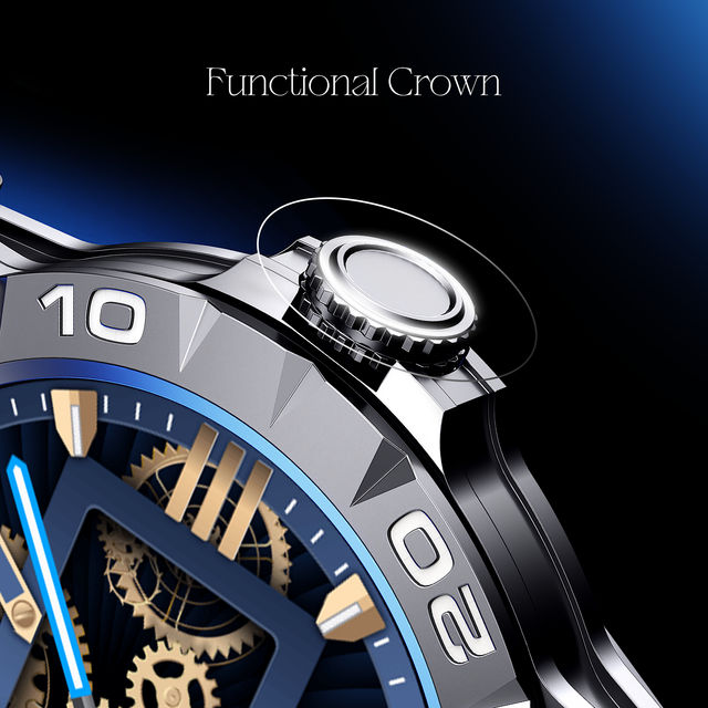 boAt Enigma Orion Smartwatch | 1.34" Display | Functional Crown - Metal Black