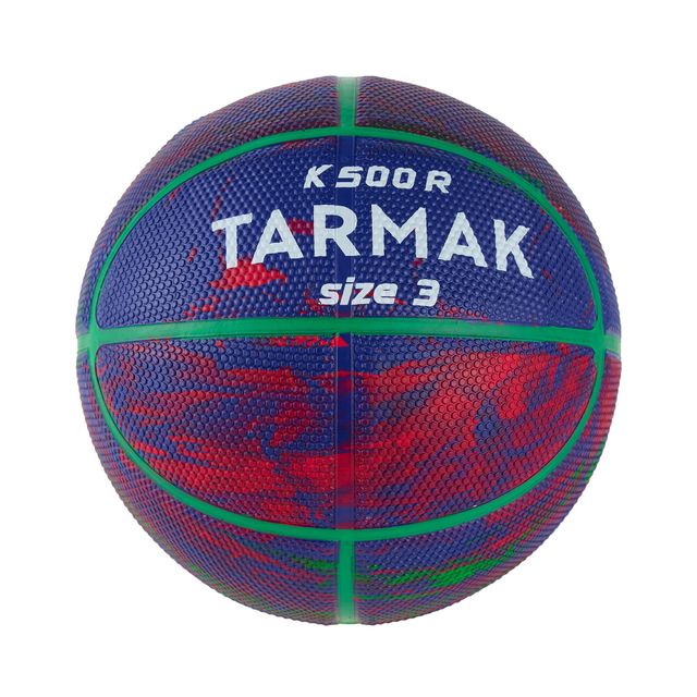 Decathlon Kids' Size 3 Rubber Basketball Blue/Red