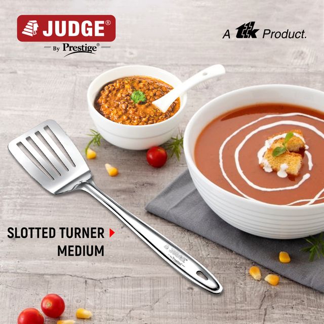 Judge by Prestige Stainless Steel Slotted turner 1.5(27cm)