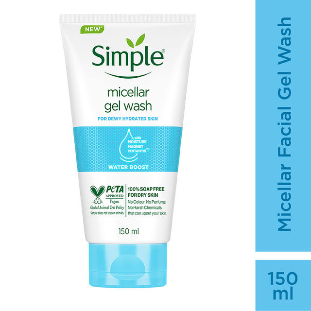 Simple Water Boost Micellar Gel Facial Wash