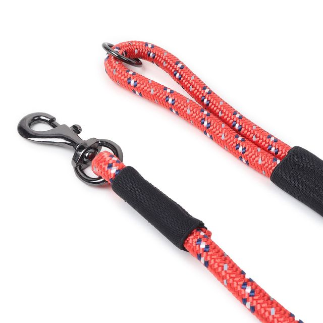 Zigly Lifestyle Reflective Rope Leash Small - 12 Mm - Red