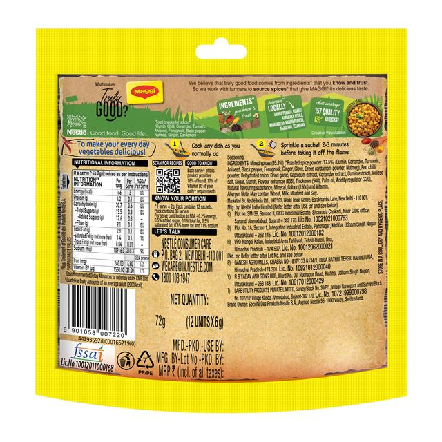 Maggi 2-Min Masala Instant Noodles(840gms) & Maggi Masala Ae Magic(72gms) Combo