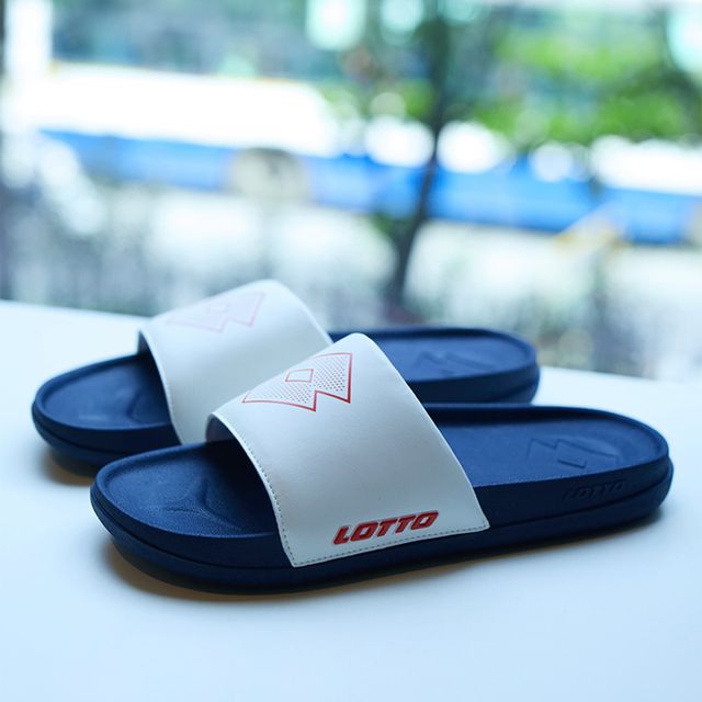 Lotto Men's Sliders Enduro Plus | Peacoat and White and Red - UK 7