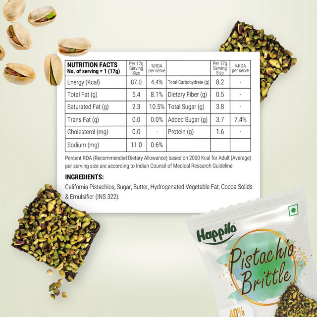 Happilo Premium Pistachios Brittle