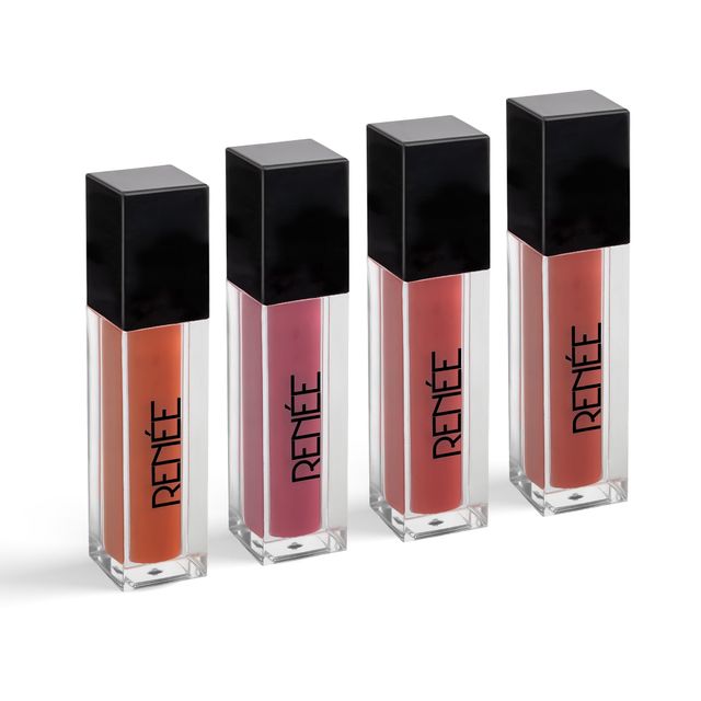 Renee Stay With Me Minis Matte Liquid Lipsticks - Nutty Nudes Each