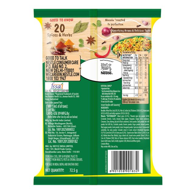 Maggi Nutri-Licious Masala Veg Atta Noodles 72.5 g Combo