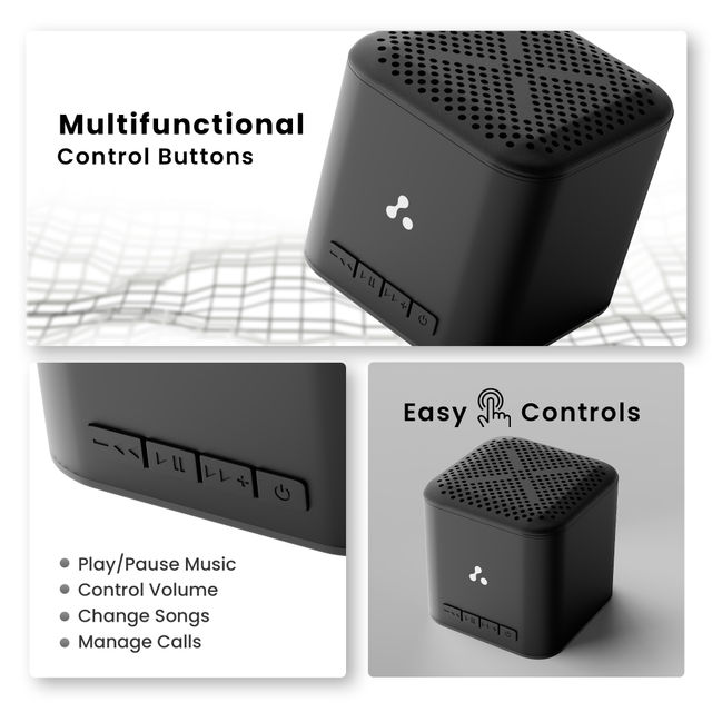 Ambrane Classic 5W Bluetooth Speaker with 12 Hours Play Time - 1.5 Hours Charging Time
