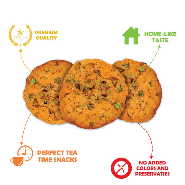 Let's Try Purani Delhi Methi Mathri 200 g Combo